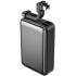 WiWU Wi-P012 New Tank Power Bank 67W PD & QC 20000mAh Fast Charging Type-C + USB-A with Built-in charging cable - Black